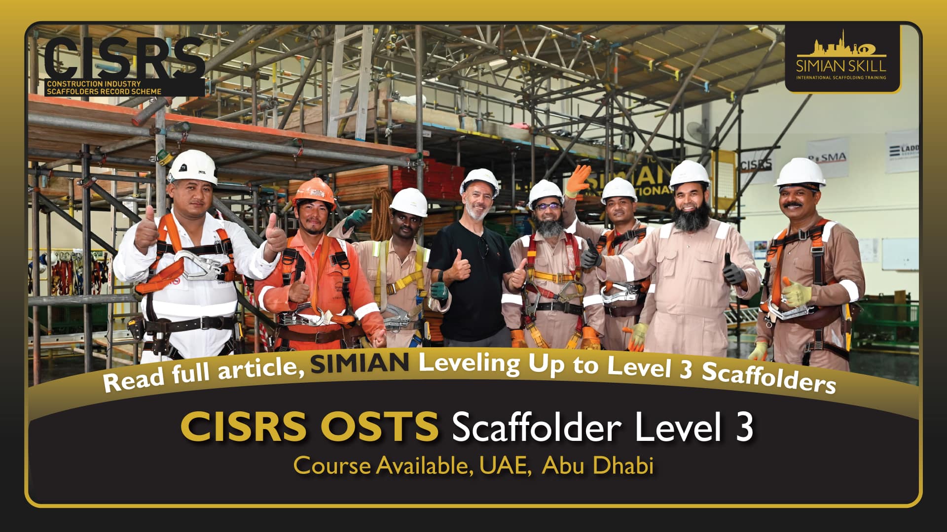 CISRS LEVEL 3 scaffolder course in uae